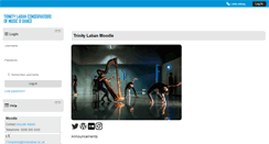 Desktop Screenshot of moodle.trinitylaban.ac.uk